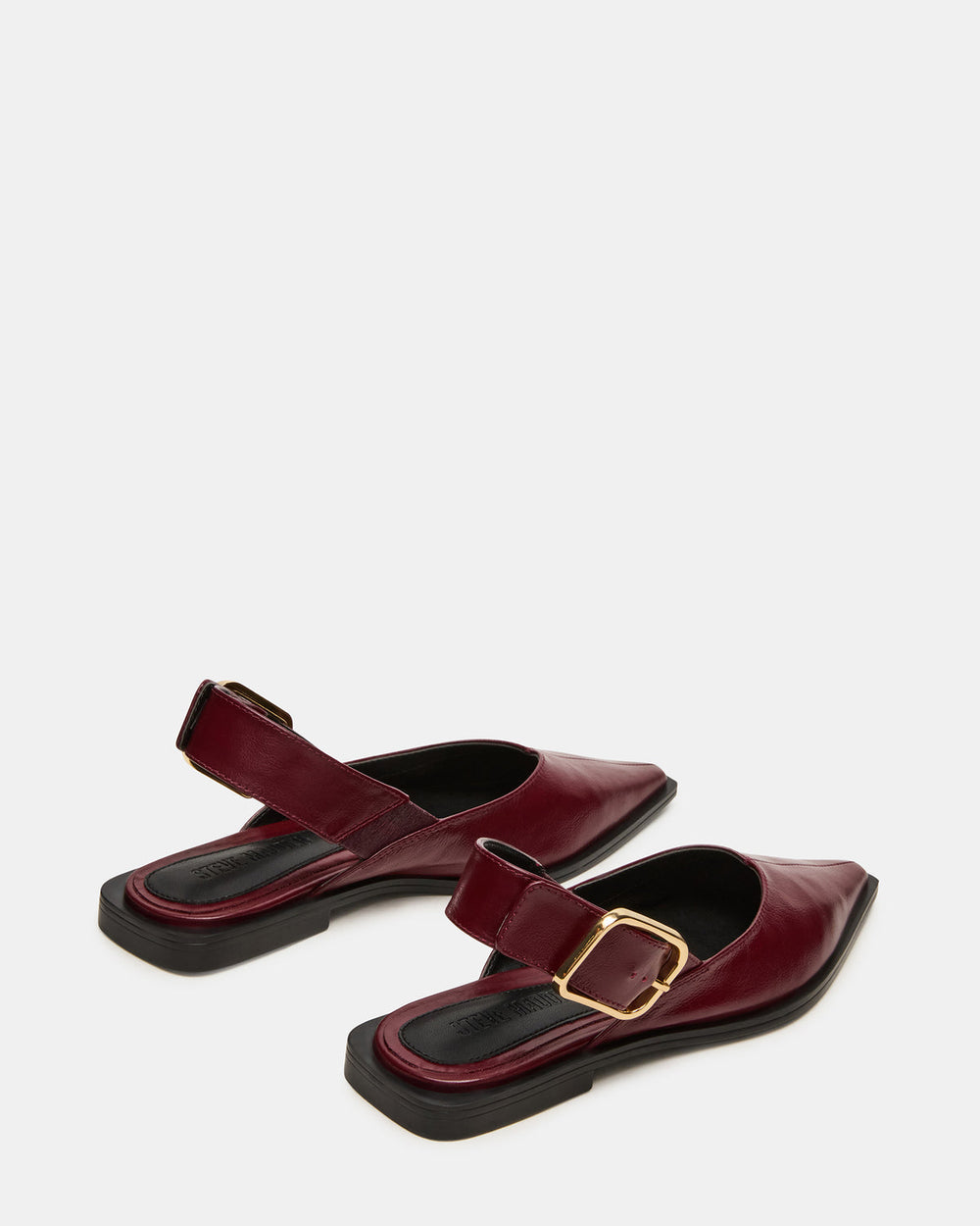 SHAY Burgundy Leather Pointed-Toe Slingback Ballet Women's Flat | Steve Madden near me