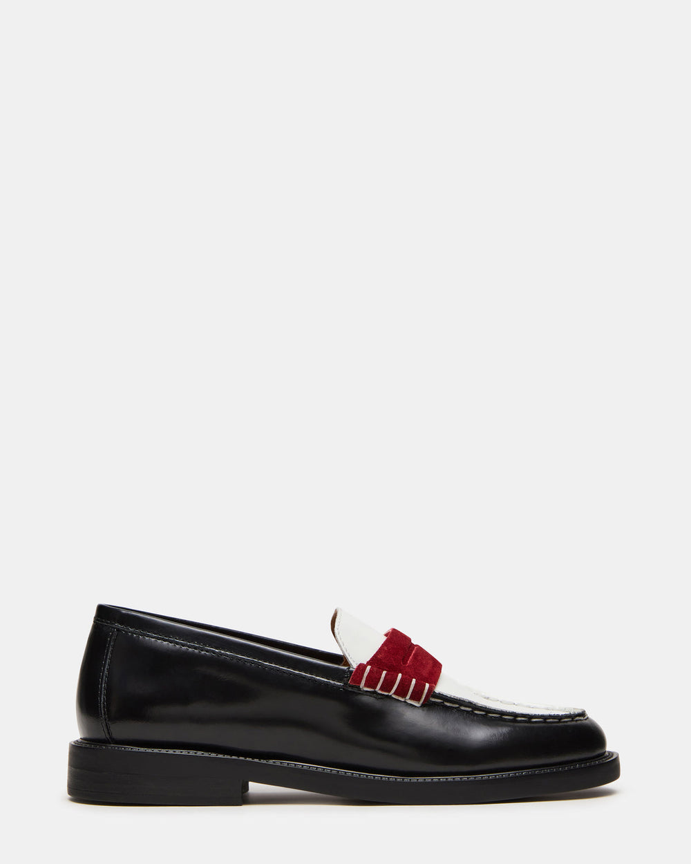 MADISON Black/Red Women's Penny Loafer | Steve Madden near me
