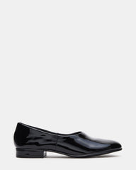 RANDALL Black Patent Ballet Women's Flat | Steve Madden outlet