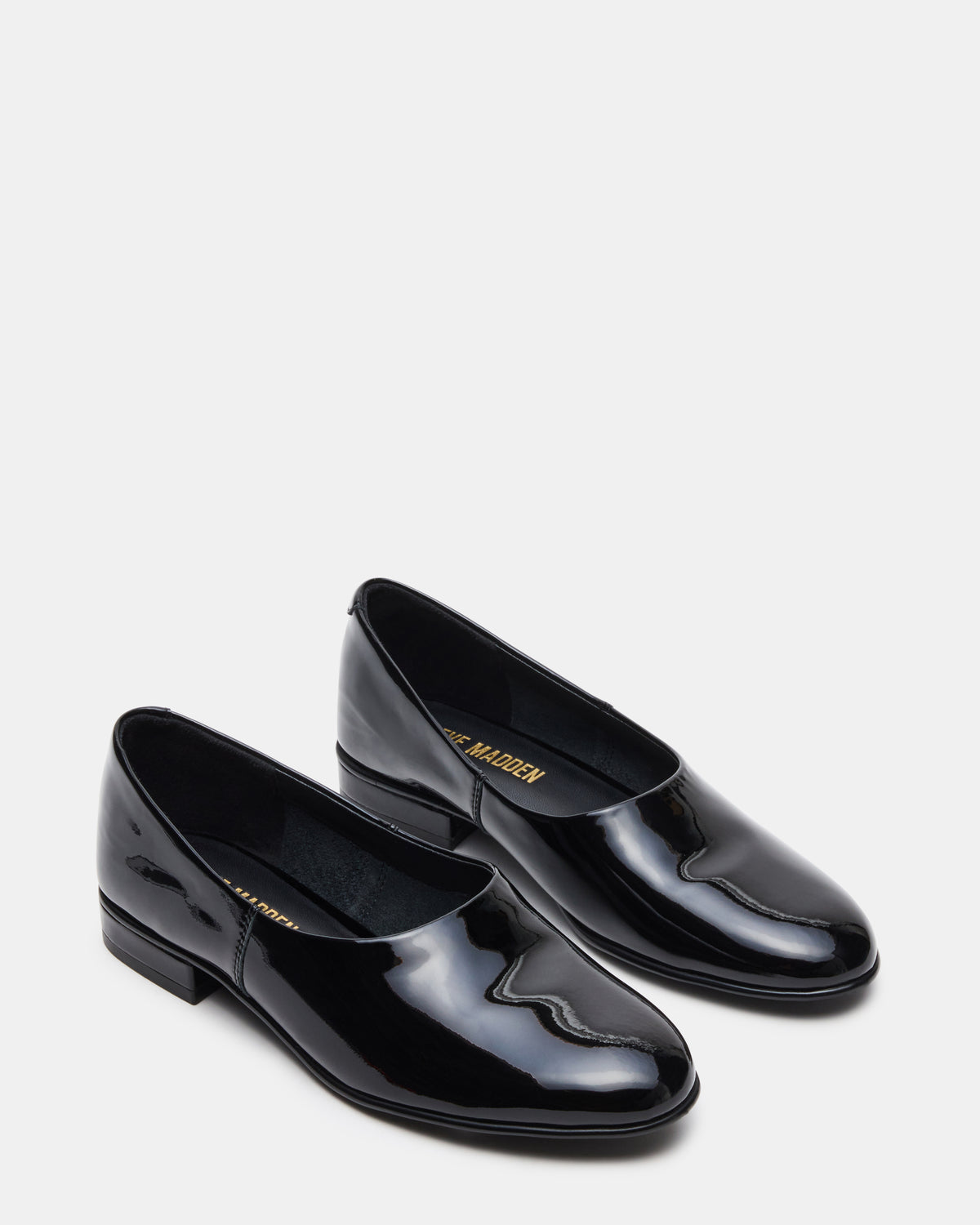 RANDALL Black Patent Ballet Women's Flat | Steve Madden outlet