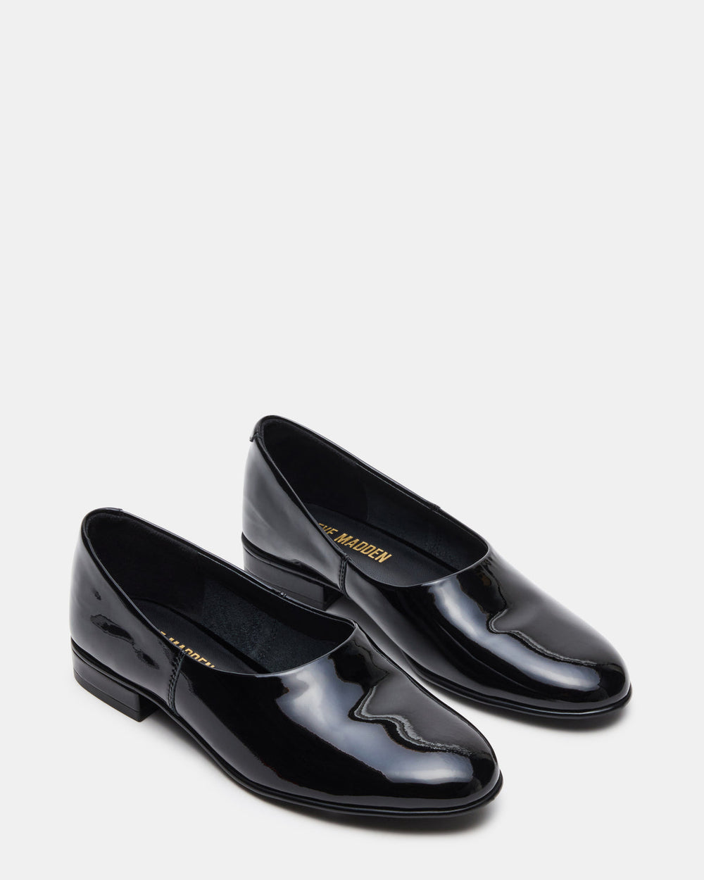 RANDALL Black Patent Ballet Women's Flat | Steve Madden outlet