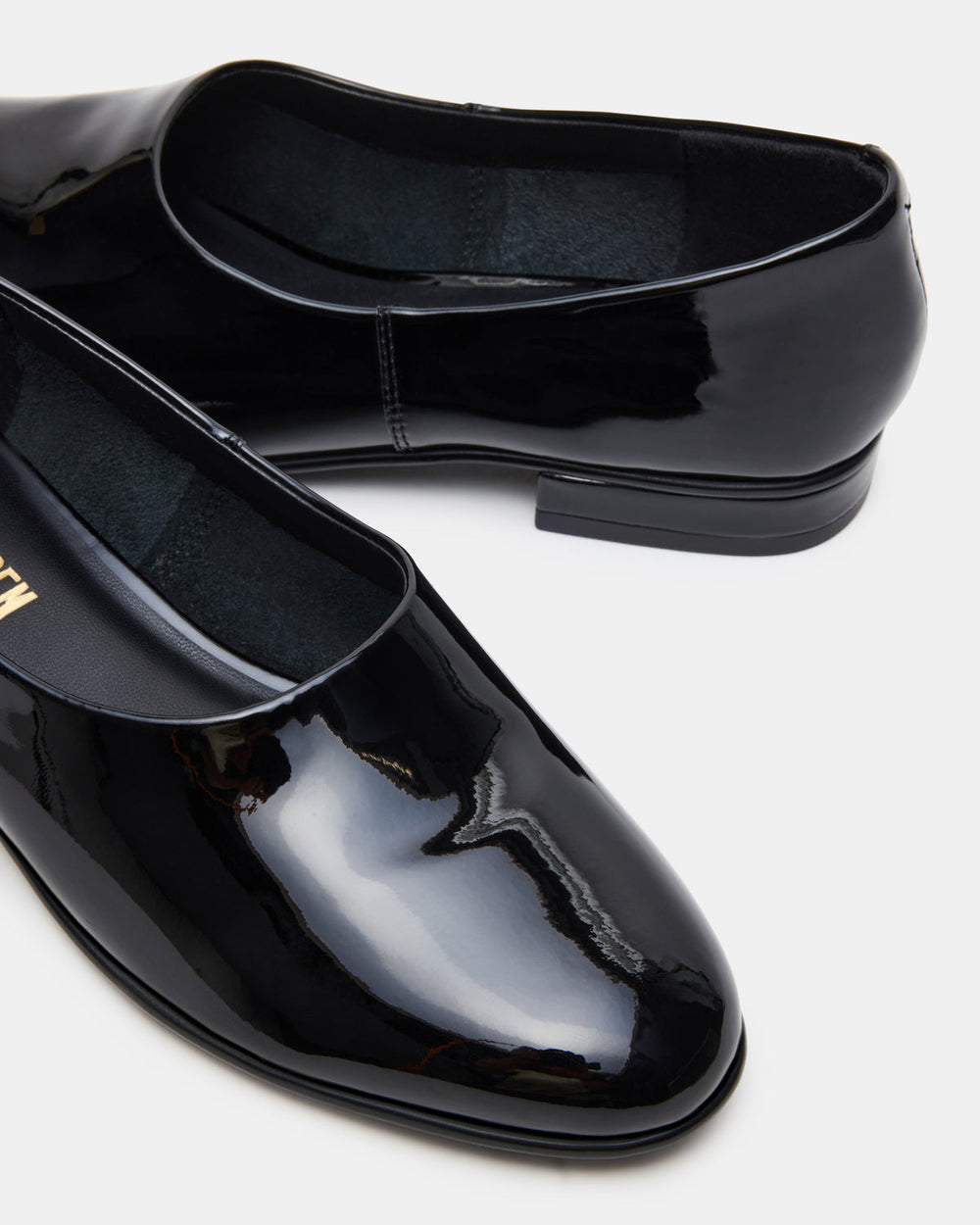 RANDALL Black Patent Ballet Women's Flat | Steve Madden outlet