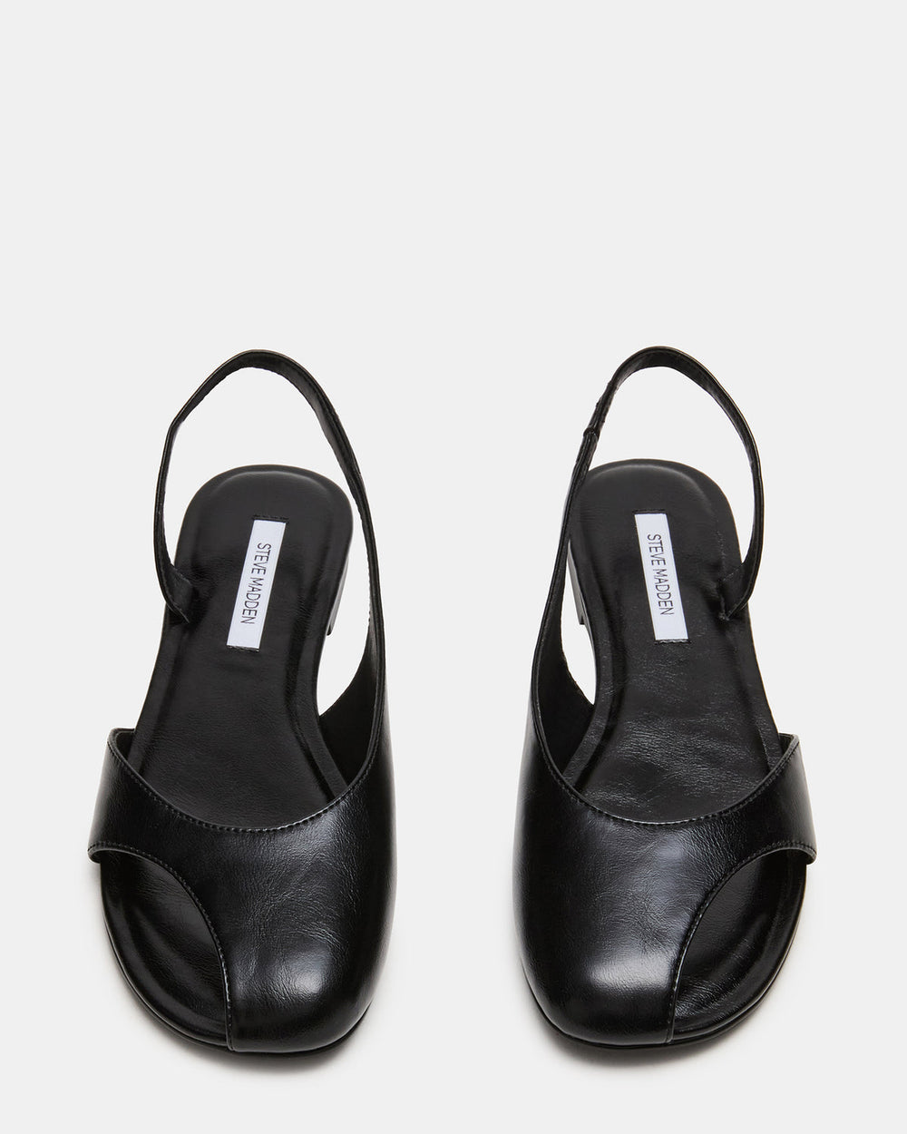 ZEST Black Slingback Cut-Out Round-Toe Women's Flat | Steve Madden on Sale