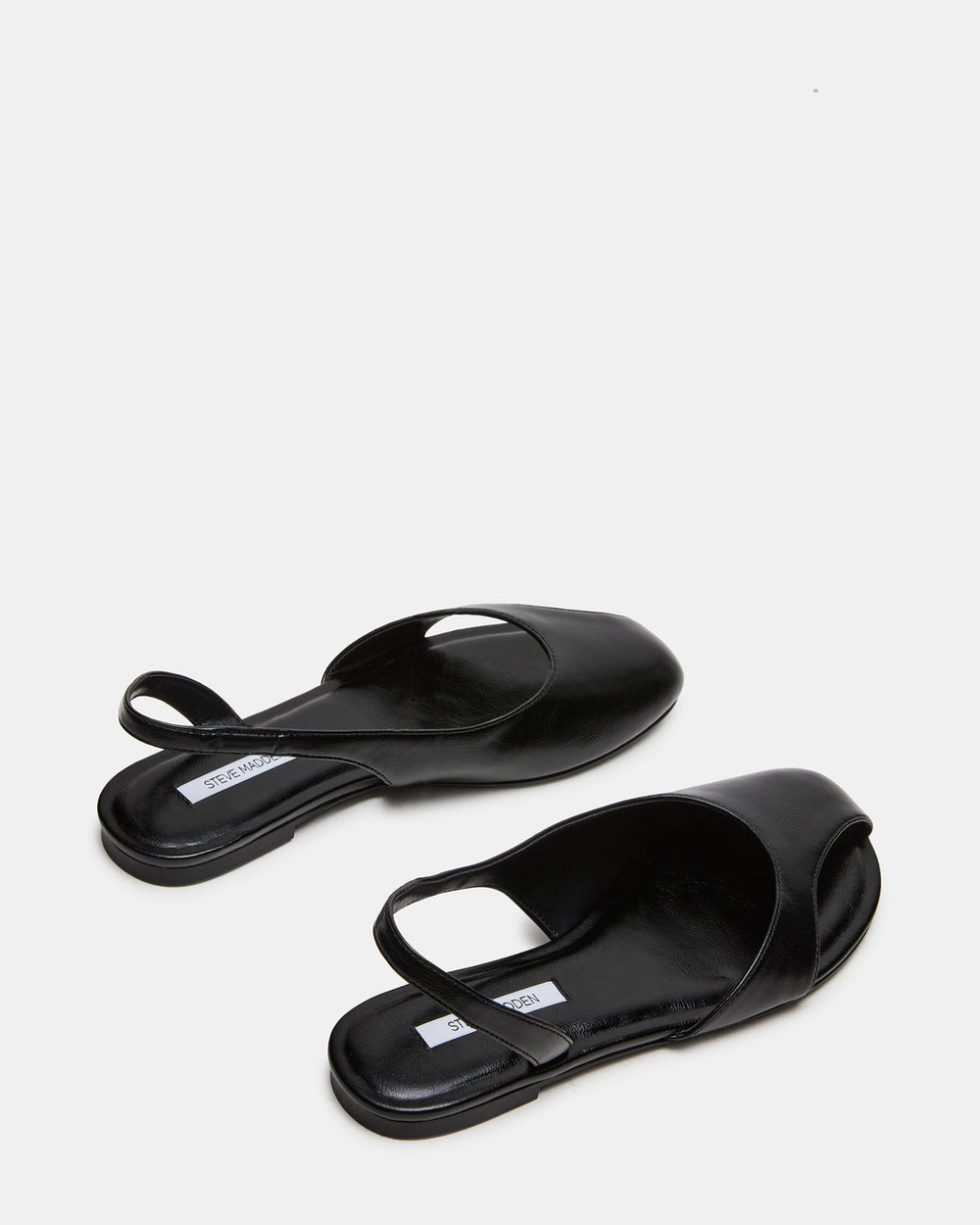 ZEST Black Slingback Cut-Out Round-Toe Women's Flat | Steve Madden on Sale