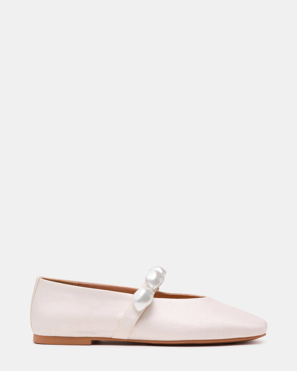 POPPIN Pearl White Mary Jane Ballet Women's Flat | Steve Madden outlet