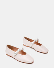 POPPIN Pearl White Mary Jane Ballet Women's Flat | Steve Madden outlet