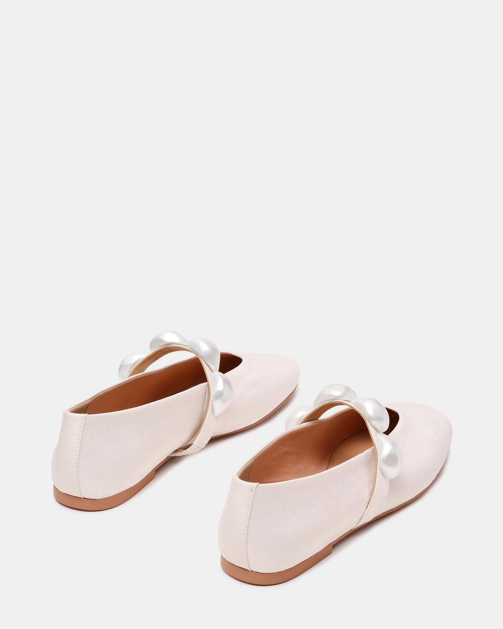 POPPIN Pearl White Mary Jane Ballet Women's Flat | Steve Madden outlet