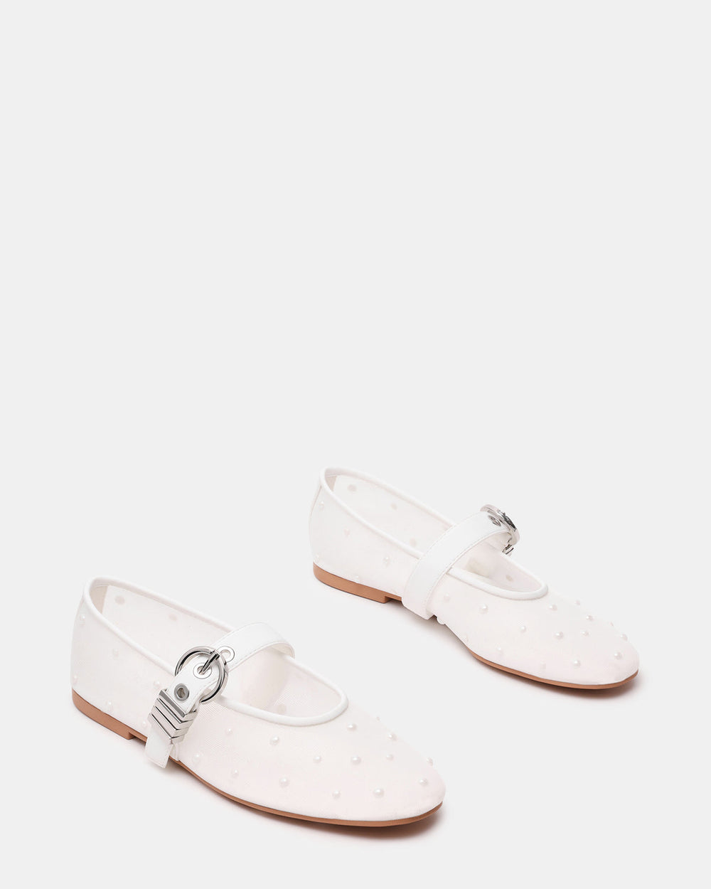 LUCIA Pearl Mesh Mary Jane Ballet Women's Flat | Steve Madden near me