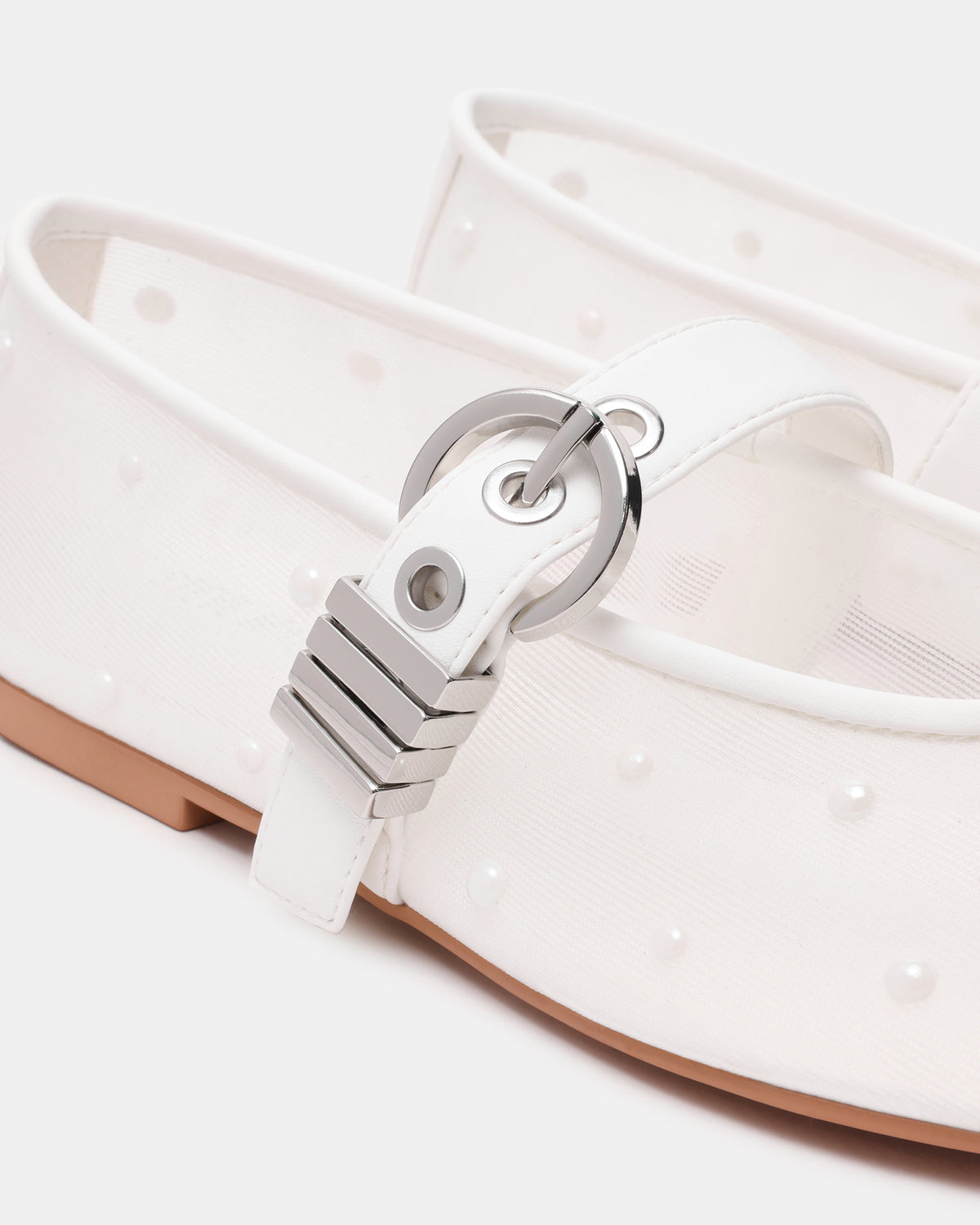 LUCIA Pearl Mesh Mary Jane Ballet Women's Flat | Steve Madden near me