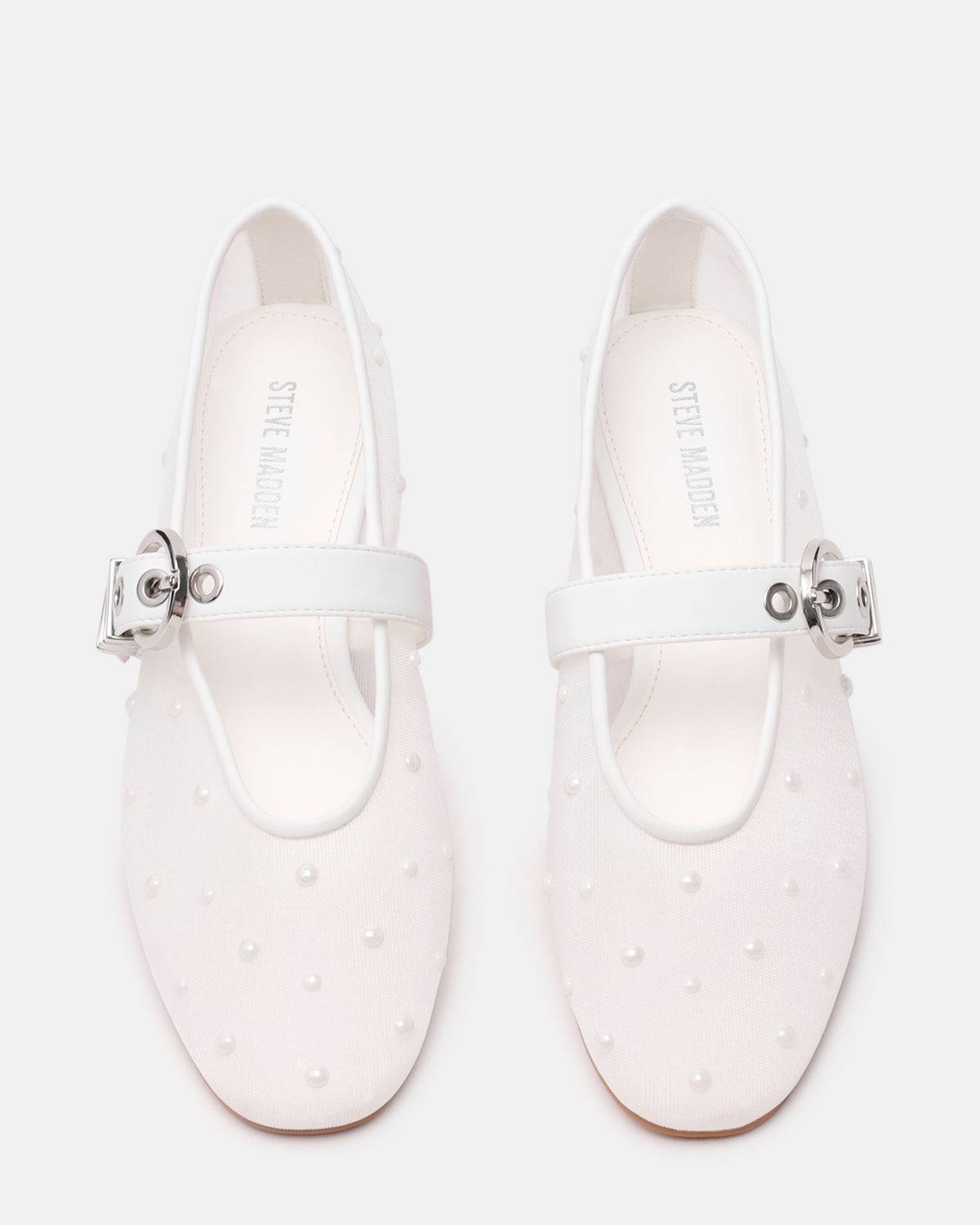 LUCIA Pearl Mesh Mary Jane Ballet Women's Flat | Steve Madden near me