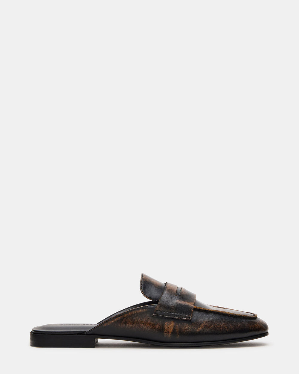 CALEB Brown Distressed Women's Slip-On Mule Flat | Steve Madden online