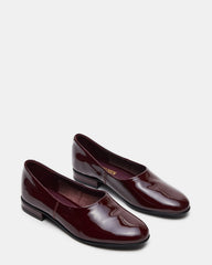 RANDALL Burgundy Patent Ballet Women's Flat | Steve Madden US
