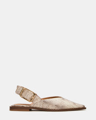 SHAY Snake Pointed-Toe Slingback Ballet Women's Flat | Steve Madden for Sale