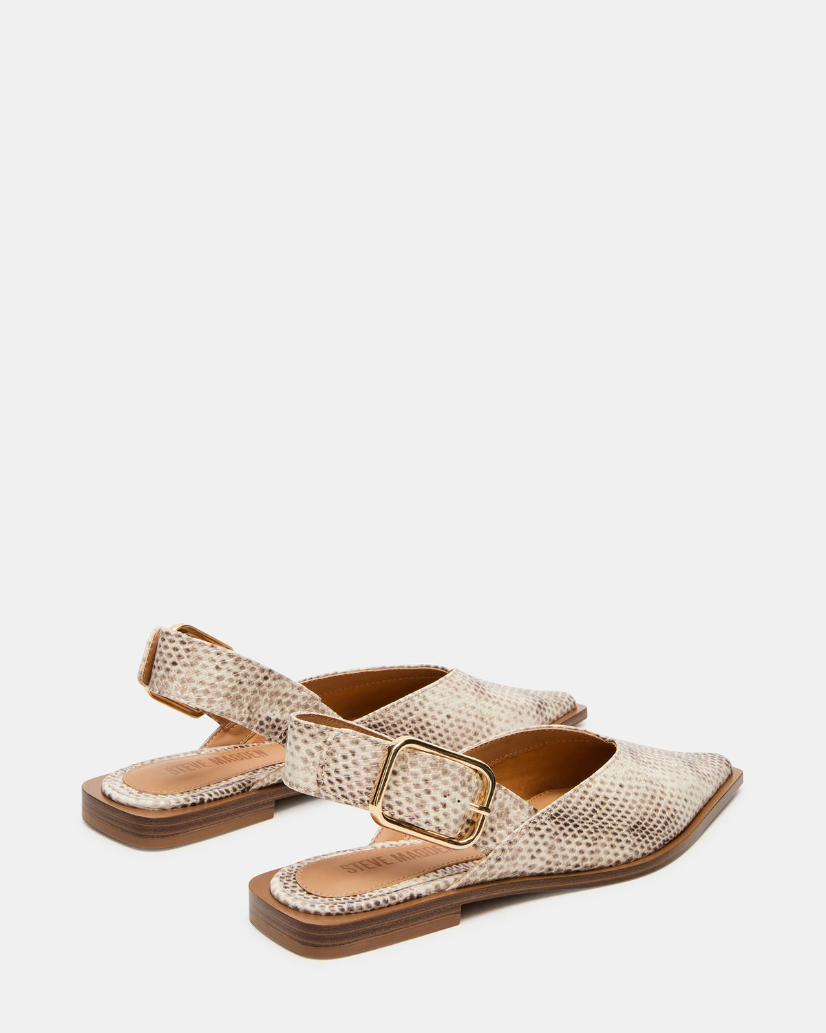 SHAY Snake Pointed-Toe Slingback Ballet Women's Flat | Steve Madden for Sale