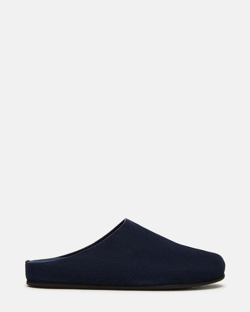 FERN Navy Suede Mule Slip-On Round-Toe Women's Flat | Steve Madden US