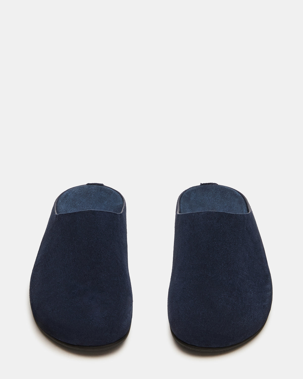 FERN Navy Suede Mule Slip-On Round-Toe Women's Flat | Steve Madden US