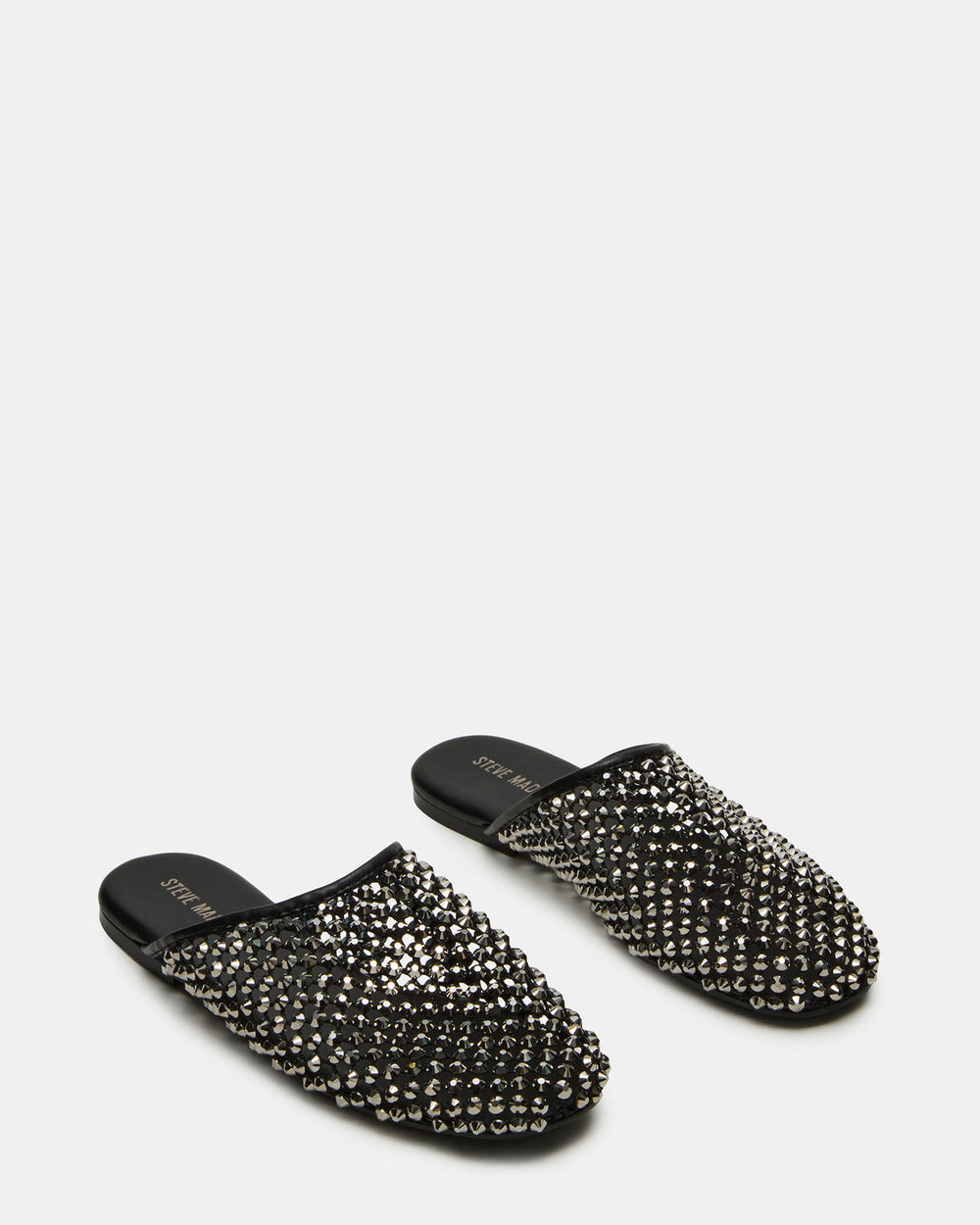 PEARSON Black Rhinestones Rounded-Toe Slip-On Women's Flat | Steve Madden near me