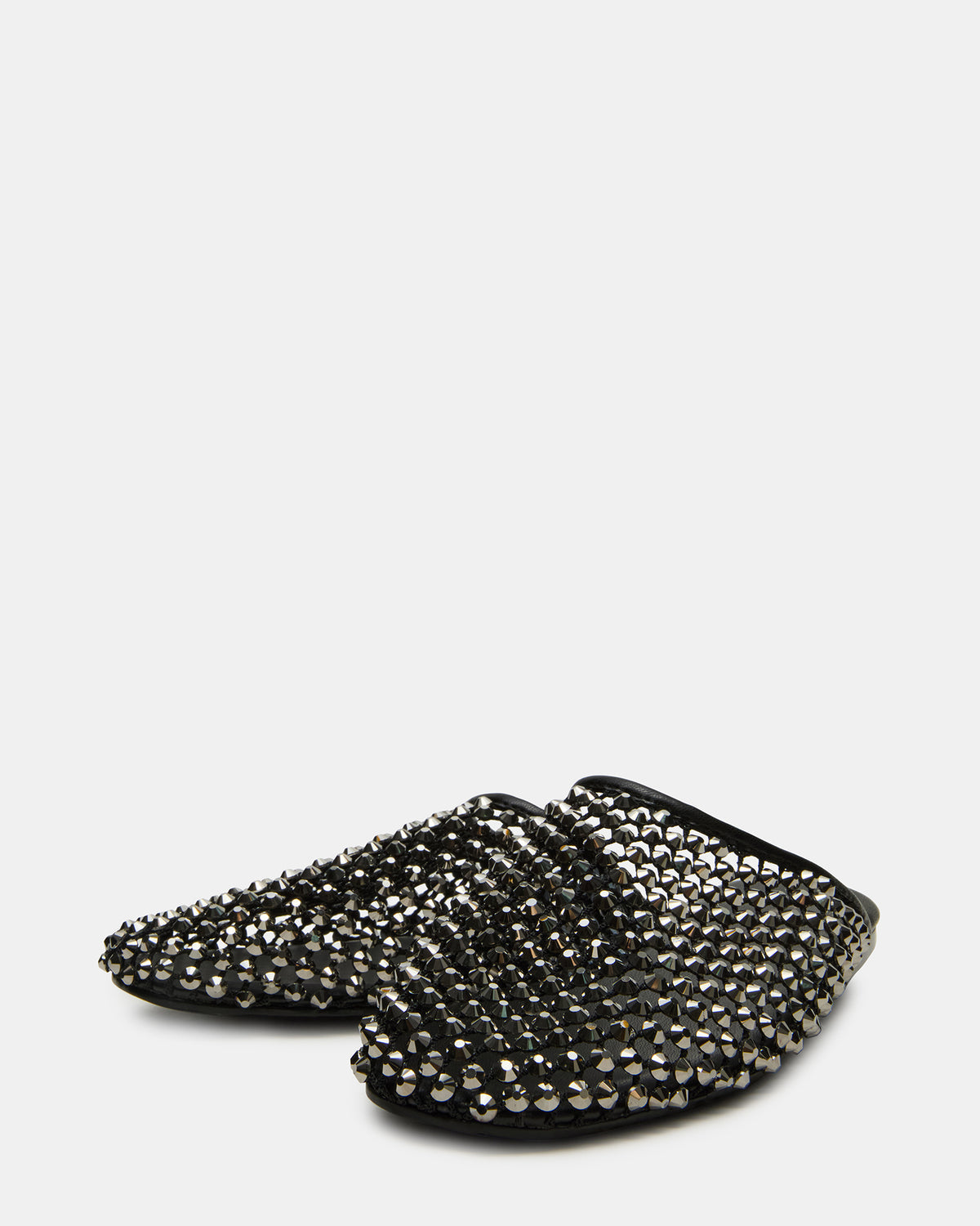 PEARSON Black Rhinestones Rounded-Toe Slip-On Women's Flat | Steve Madden near me