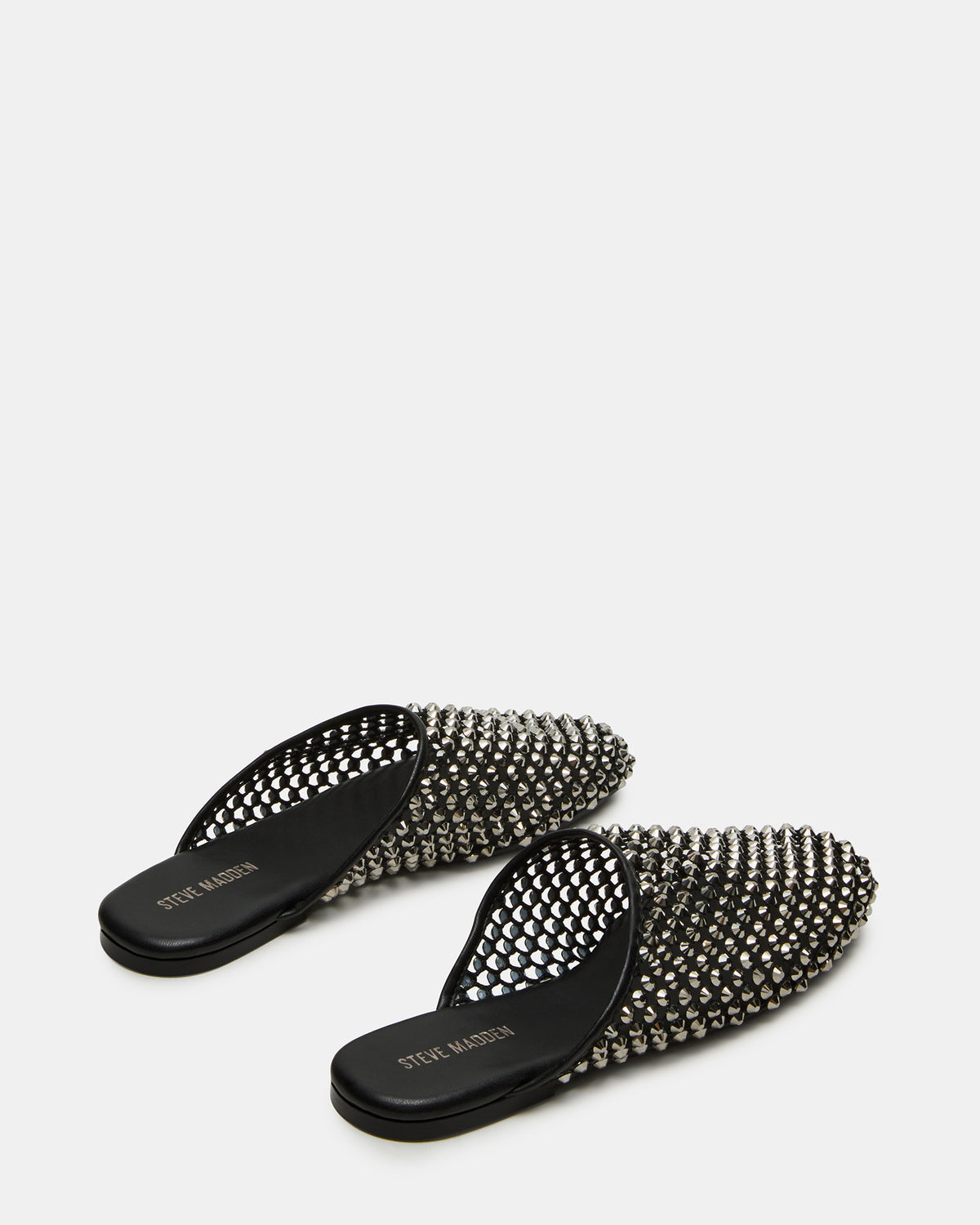 PEARSON Black Rhinestones Rounded-Toe Slip-On Women's Flat | Steve Madden near me