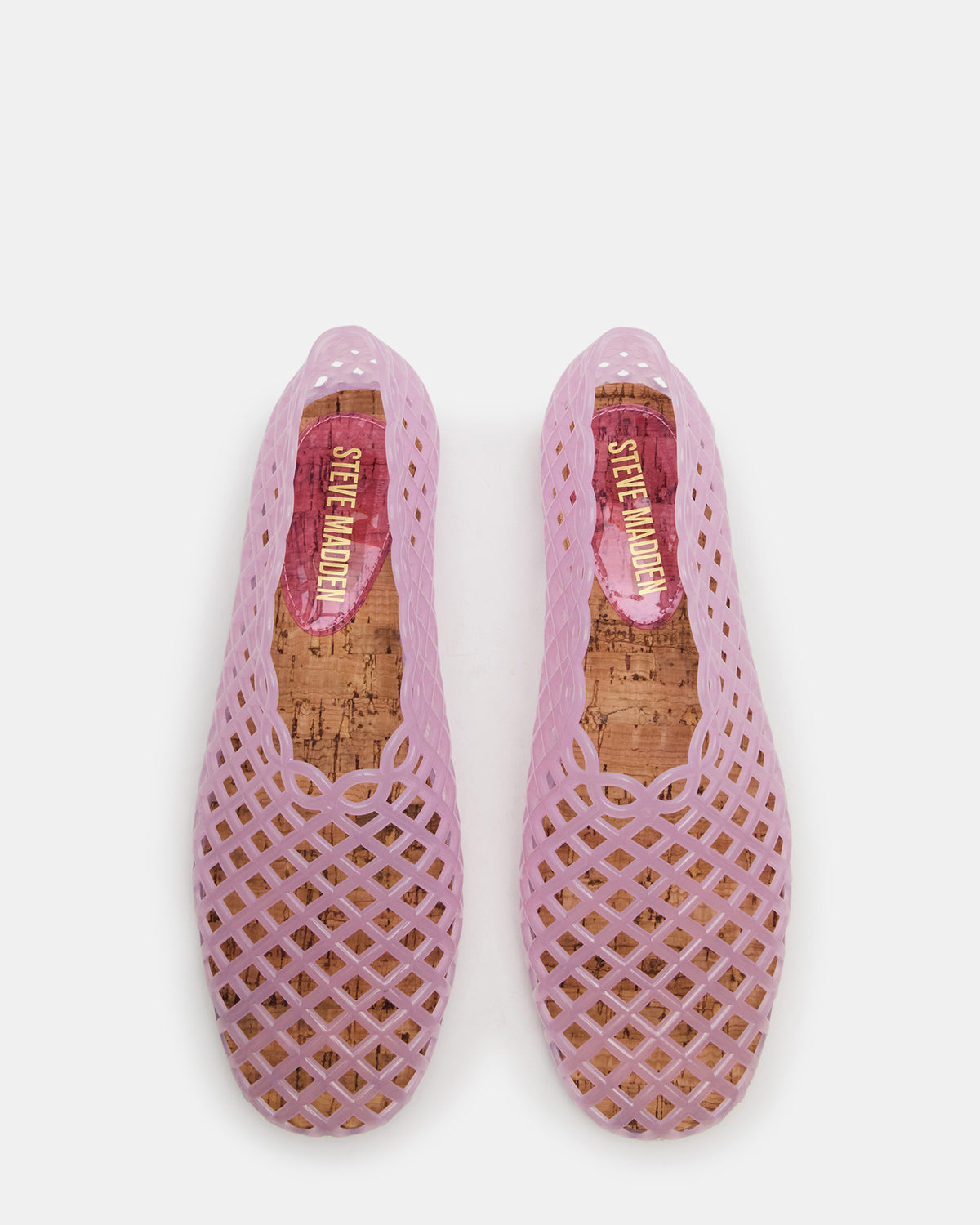 GROVE Pink Square-Toe Jelly Women's Flat | Steve Madden outlet