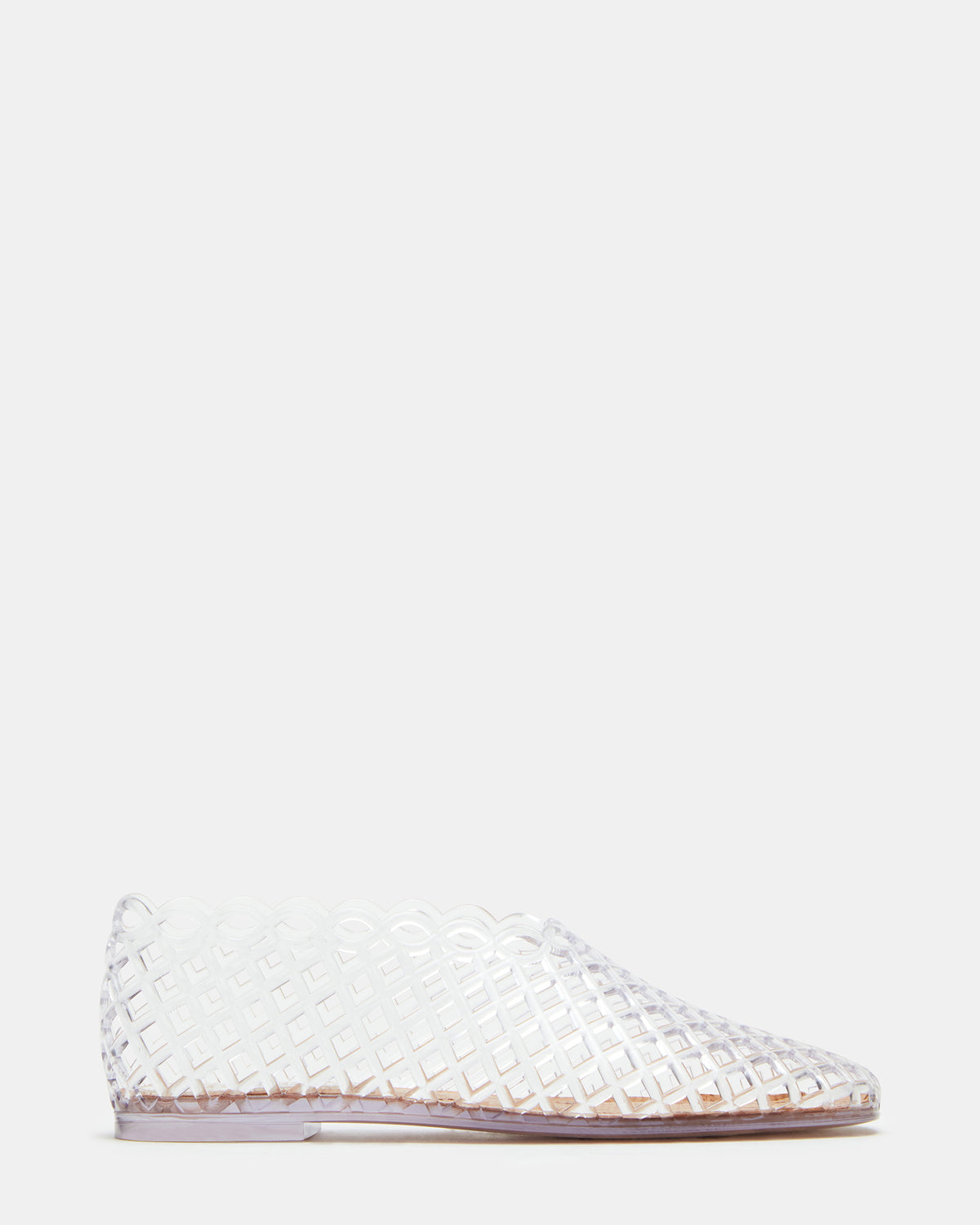 GROVE Clear Square-Toe Jelly Women's Flat | Steve Madden discount