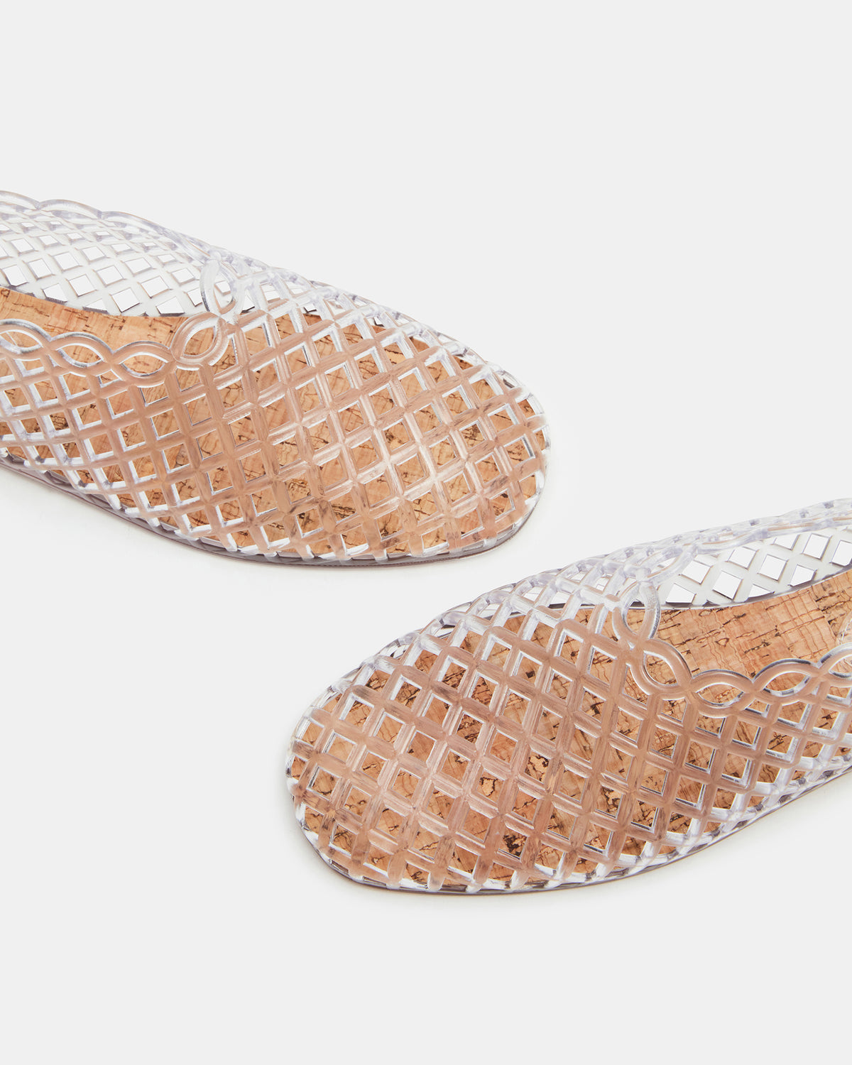GROVE Clear Square-Toe Jelly Women's Flat | Steve Madden discount