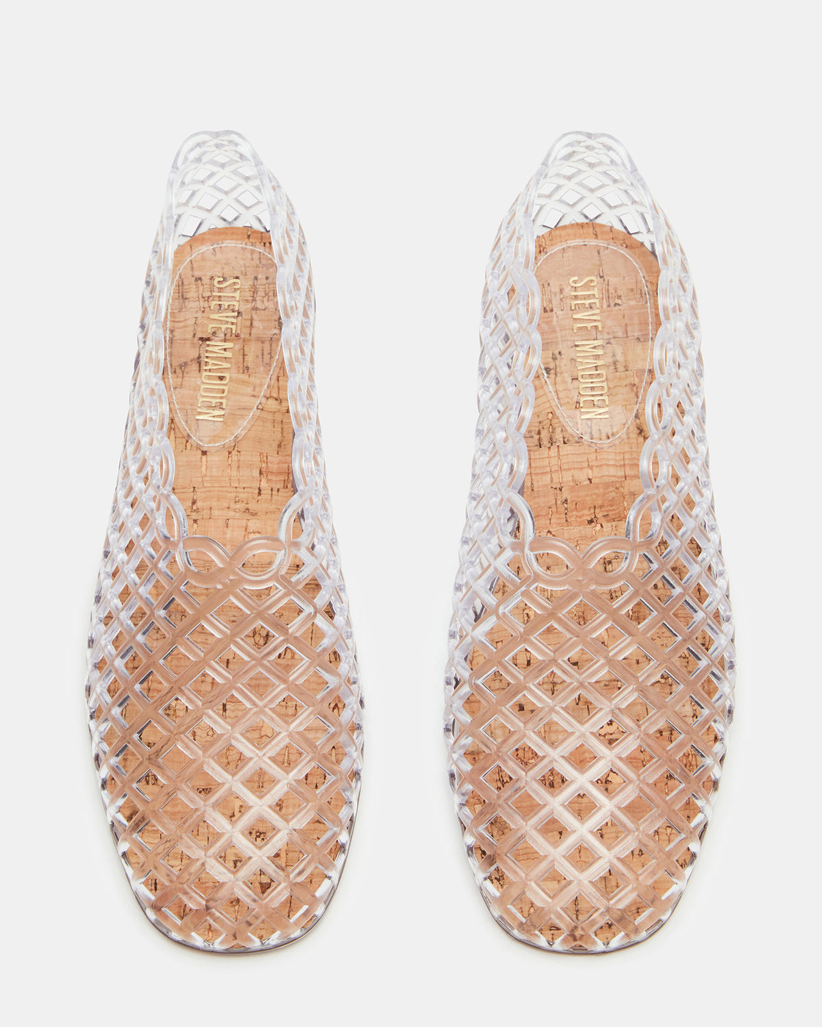 GROVE Clear Square-Toe Jelly Women's Flat | Steve Madden discount