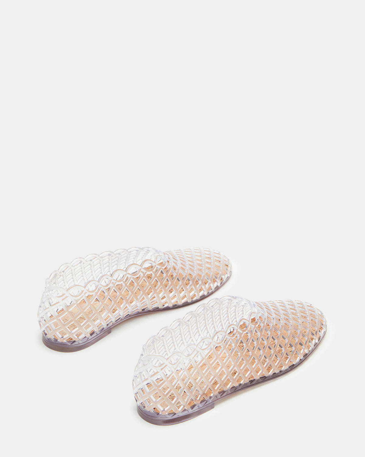 GROVE Clear Square-Toe Jelly Women's Flat | Steve Madden discount