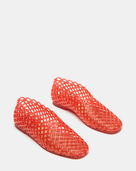 GROVE Red Square-Toe Jelly Women's Flat | Steve Madden outlet