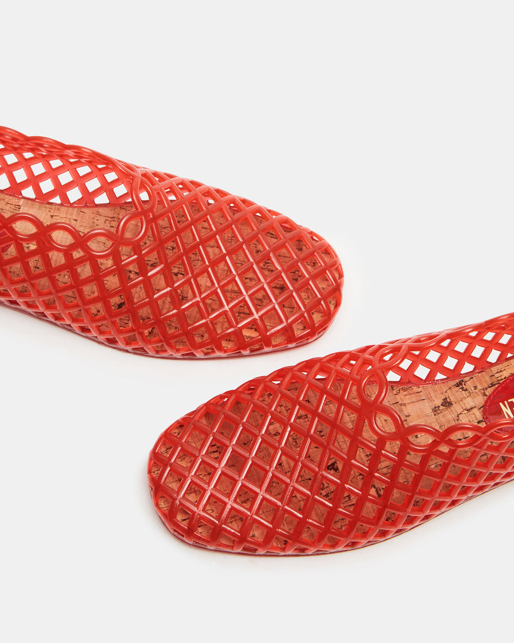 GROVE Red Square-Toe Jelly Women's Flat | Steve Madden outlet
