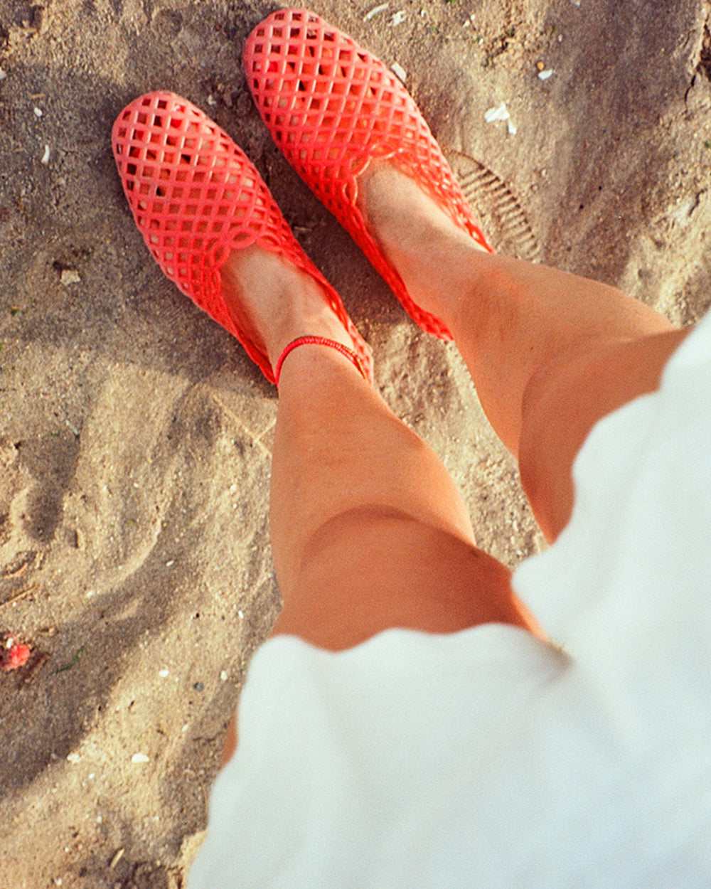 GROVE Red Square-Toe Jelly Women's Flat | Steve Madden outlet