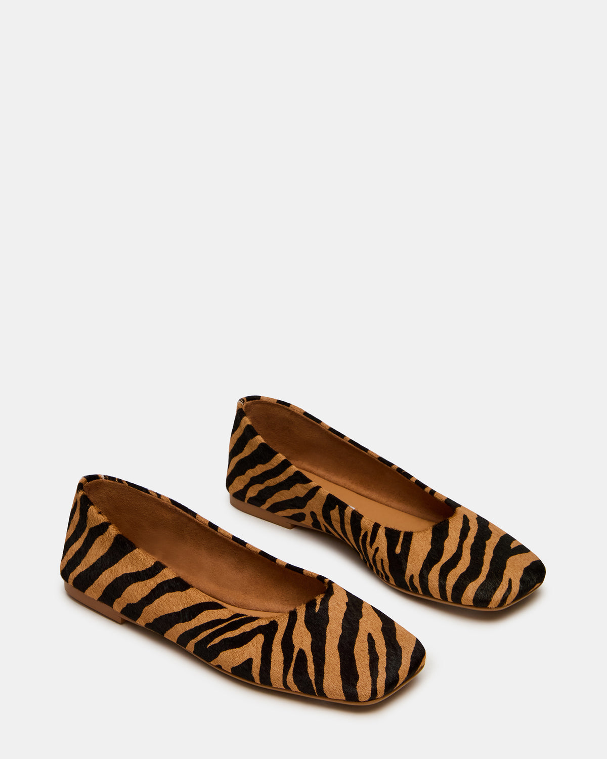 NURTURE Zebra Square-Toe Ballet Women's Flat | Steve Madden for Sale