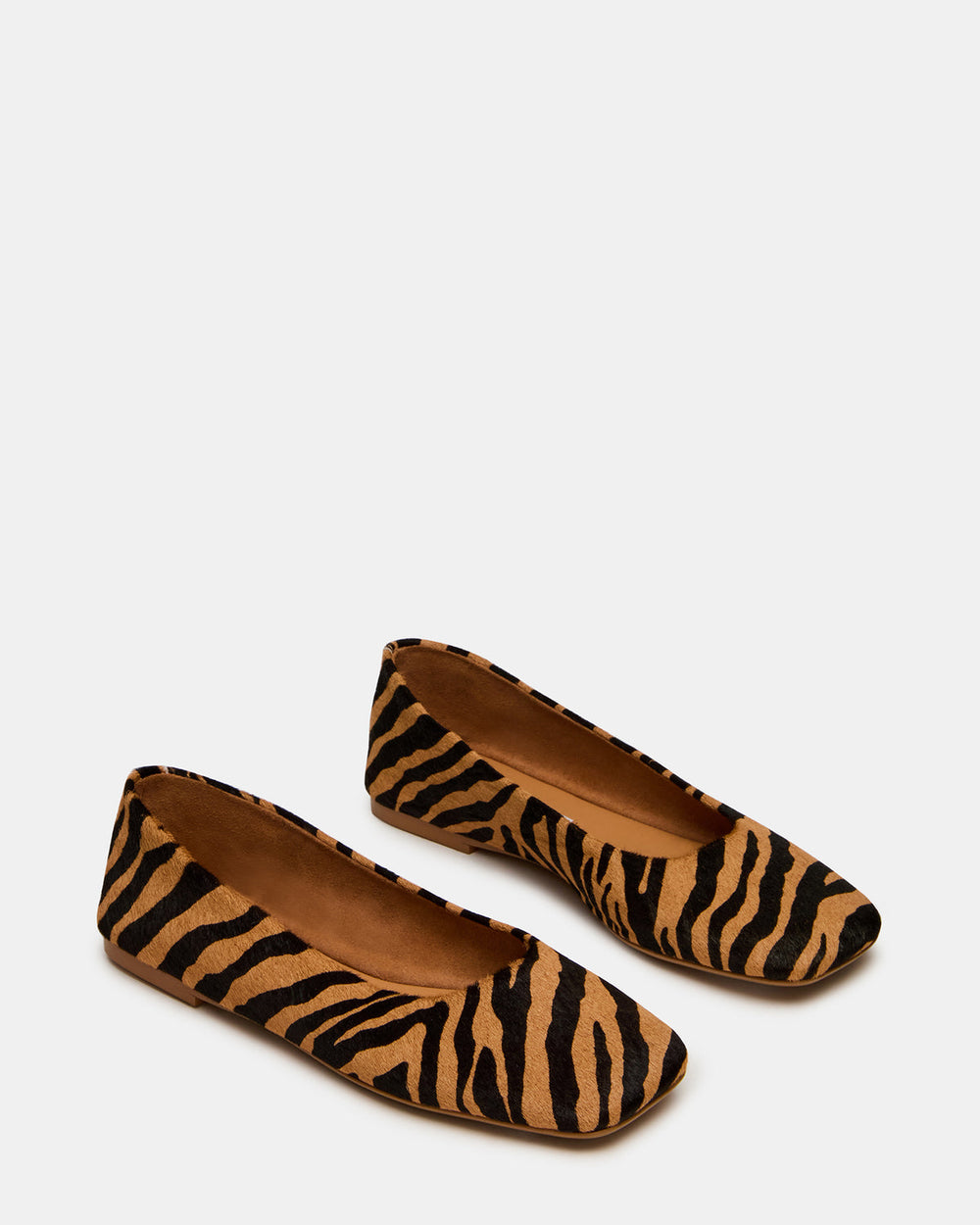 NURTURE Zebra Square-Toe Ballet Women's Flat | Steve Madden for Sale
