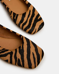 NURTURE Zebra Square-Toe Ballet Women's Flat | Steve Madden for Sale