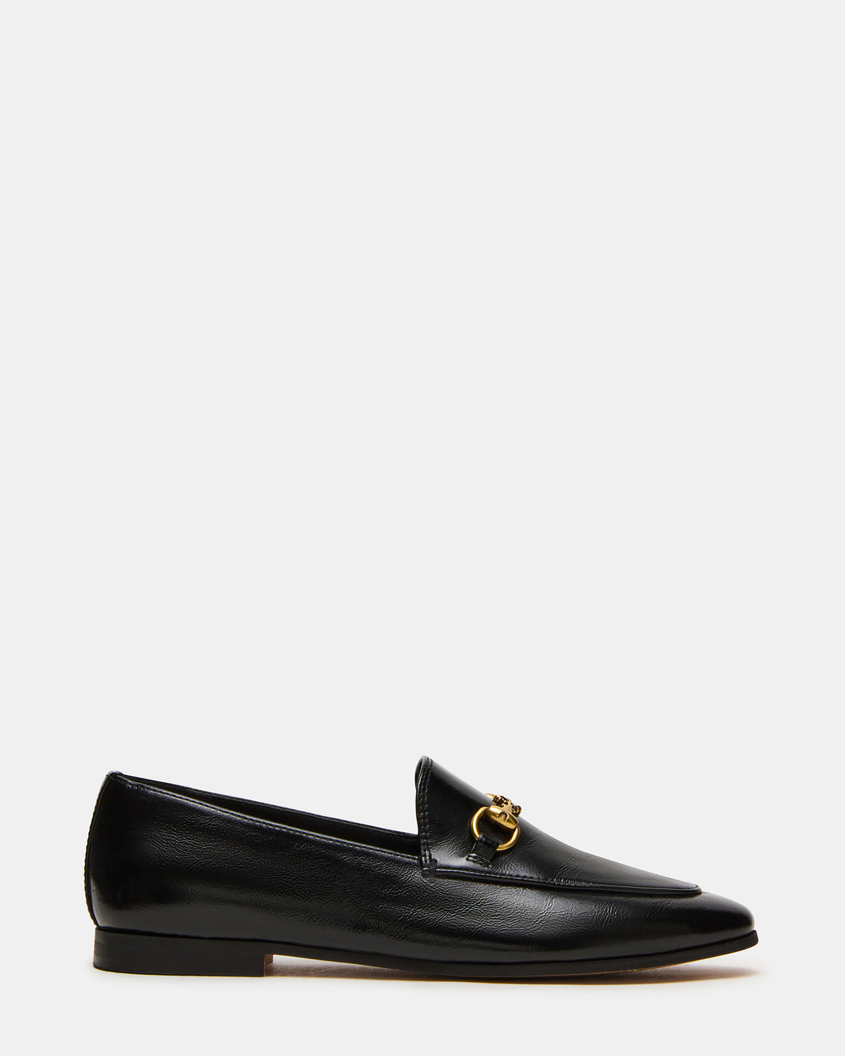 GRAFTON Black Leather Women's Loafer | Steve Madden on Sale