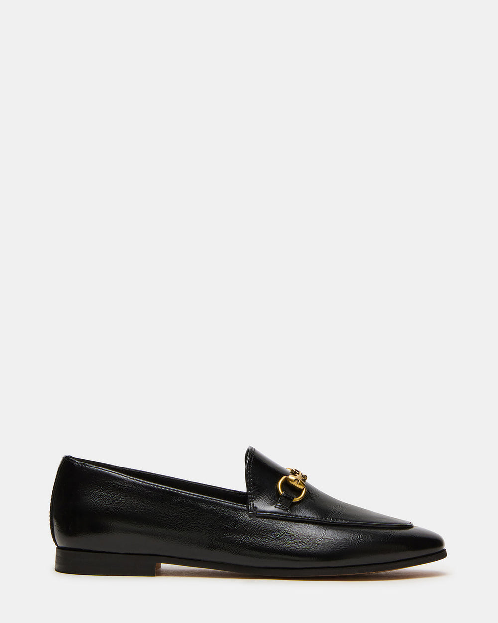 GRAFTON Black Leather Women's Loafer | Steve Madden on Sale