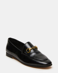 GRAFTON Black Leather Women's Loafer | Steve Madden on Sale