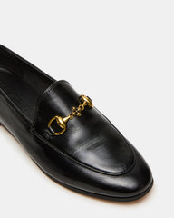 GRAFTON Black Leather Women's Loafer | Steve Madden on Sale