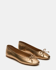 VIXEN Gold Women's Ballet Flats | Steve Madden discount