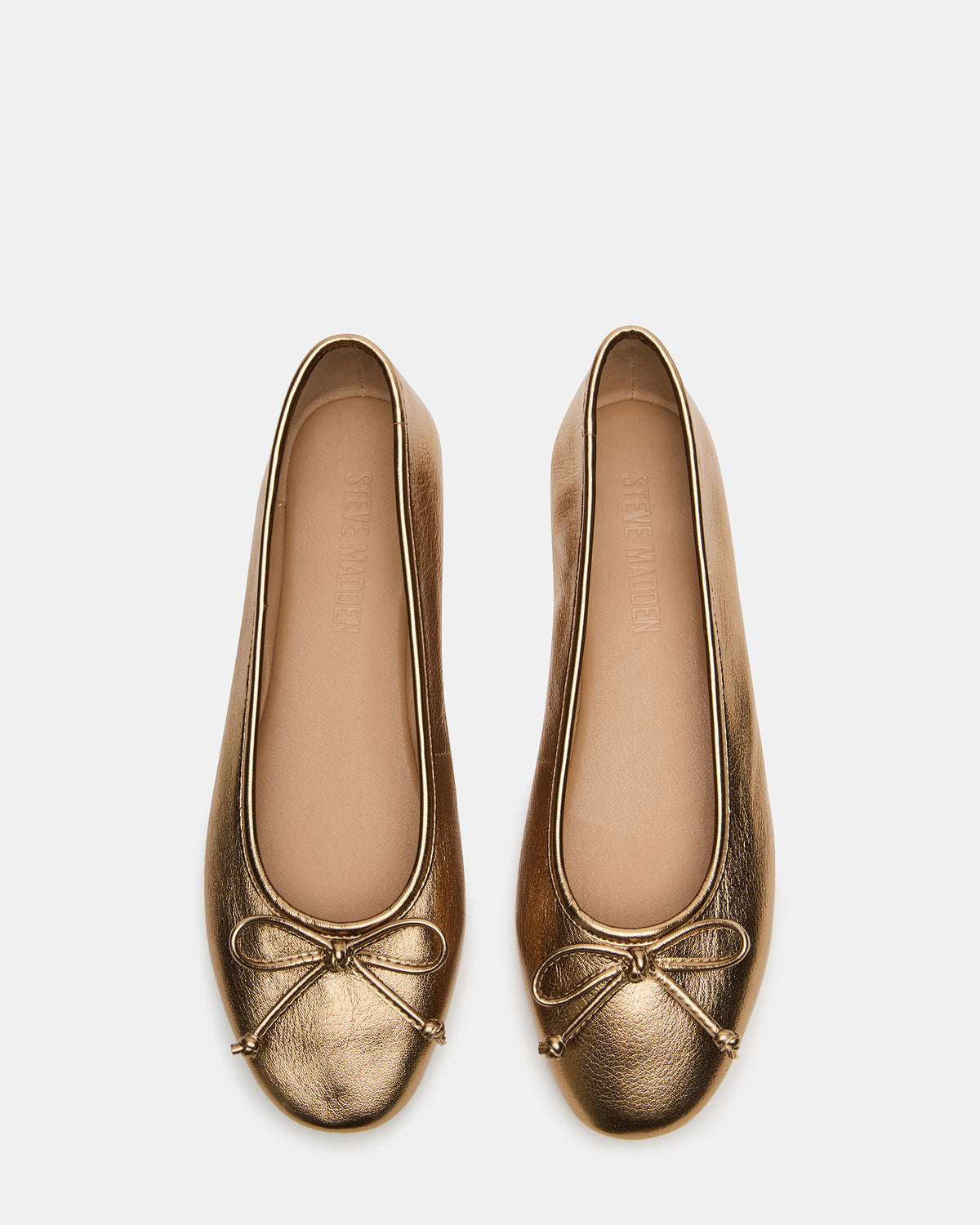 VIXEN Gold Women's Ballet Flats | Steve Madden discount