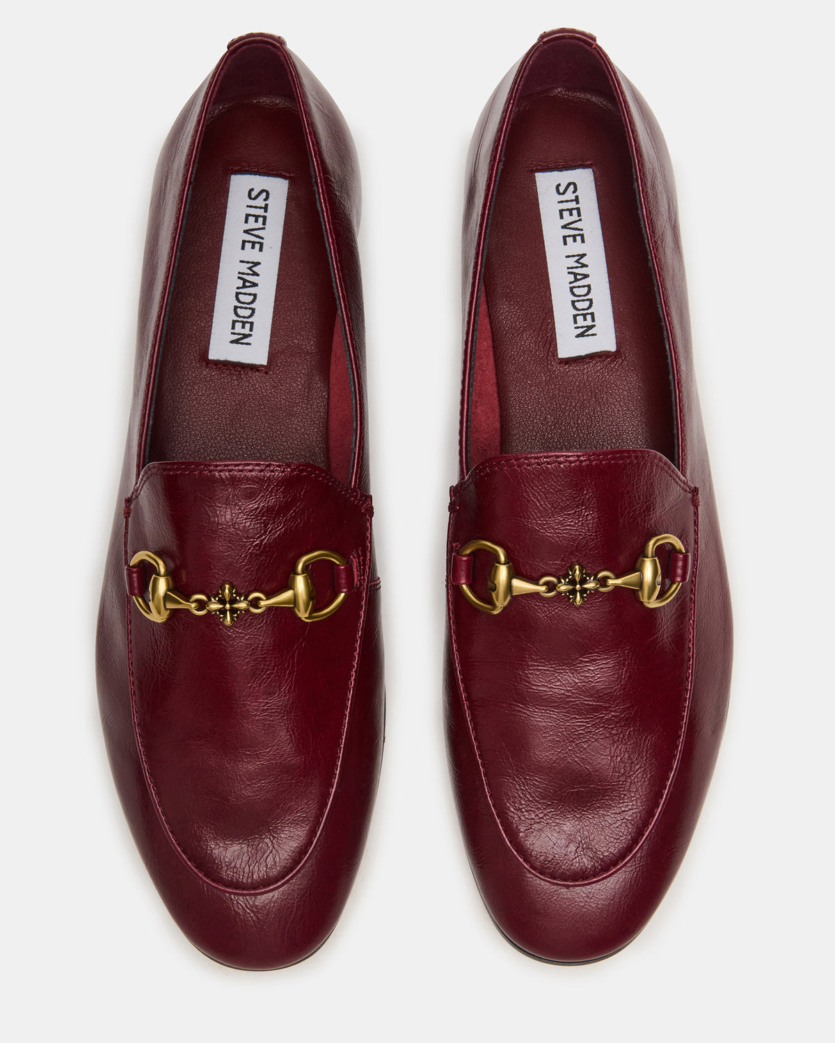 GRAFTON Wine Leather Women's Loafer | Steve Madden near me