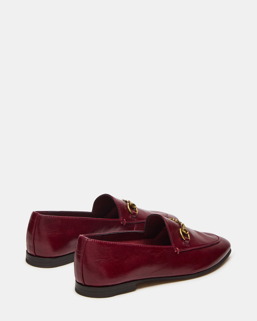 GRAFTON Wine Leather Women's Loafer | Steve Madden near me