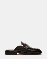 MULBERRY Black Leather Women's Slip-On Mule Flat | Steve Madden US