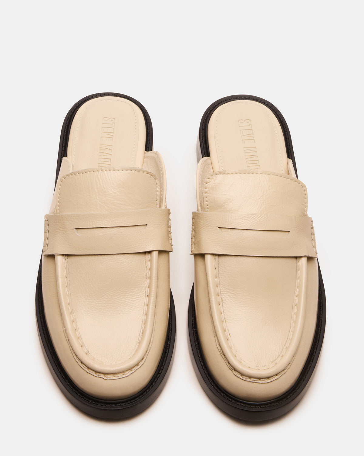 MULBERRY Bone Leather Women's Slip-On Mule Flat | Steve Madden on Sale