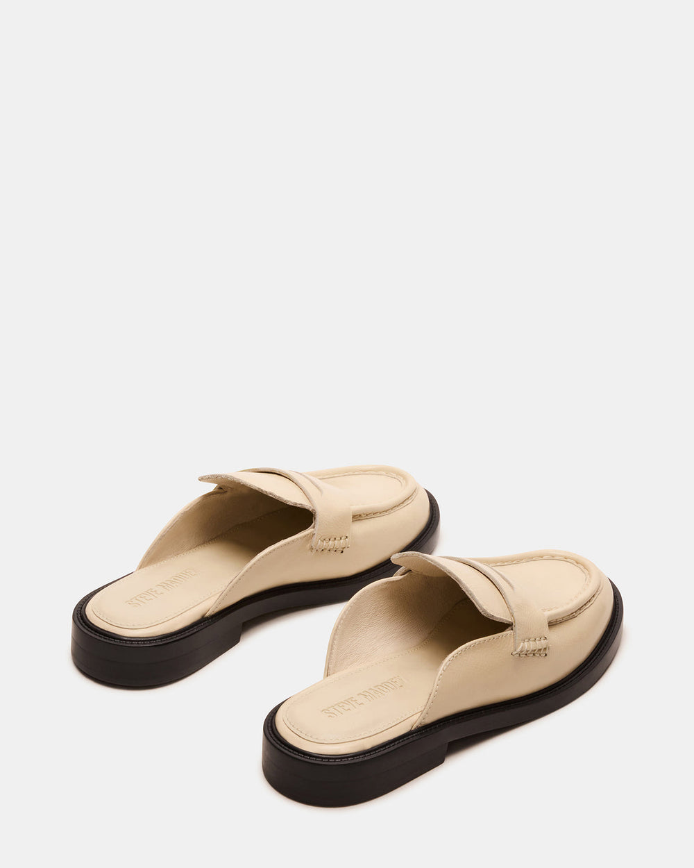 MULBERRY Bone Leather Women's Slip-On Mule Flat | Steve Madden on Sale