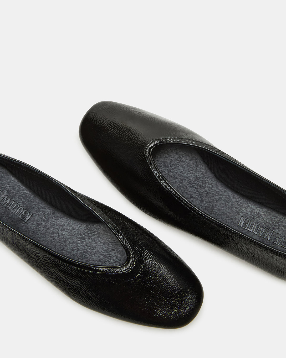LENI Black/Black Square-Toe Ballet Women's Flat | Steve Madden near me