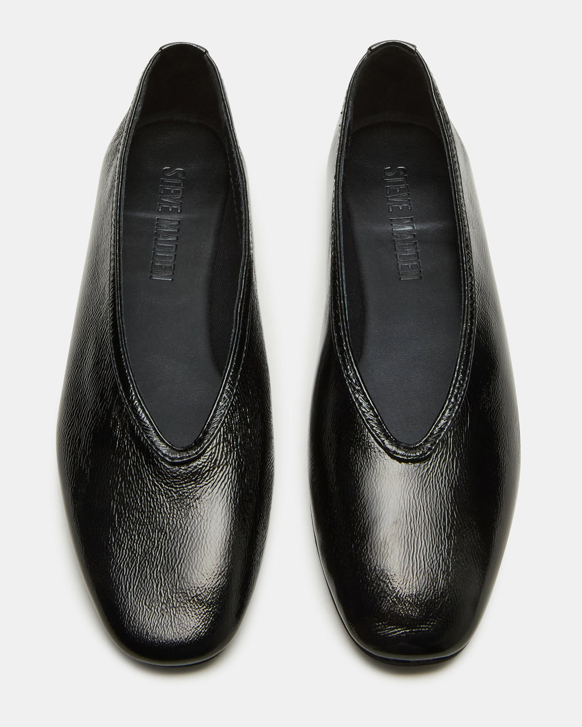 LENI Black/Black Square-Toe Ballet Women's Flat | Steve Madden near me