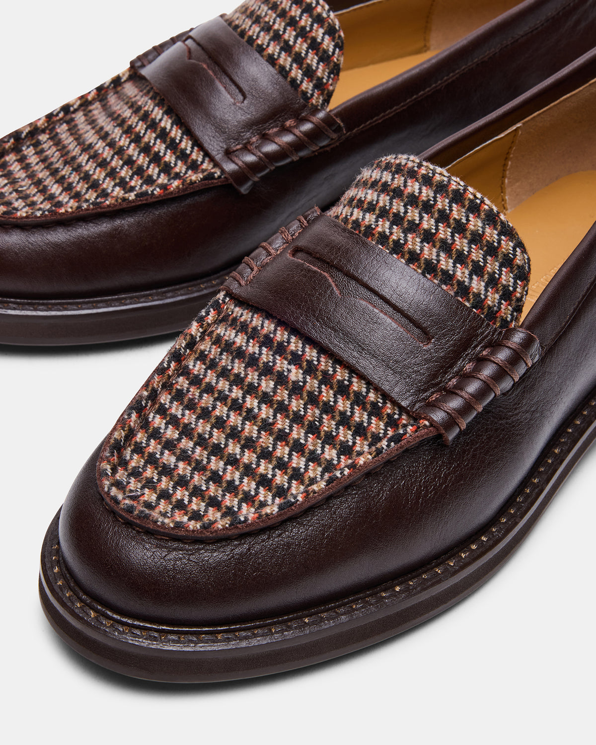MADISON Brown Multi Women's Penny Loafer | Steve Madden Sale