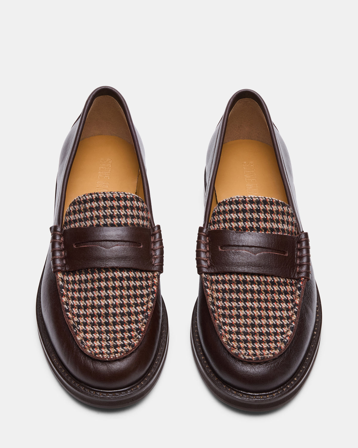 MADISON Brown Multi Women's Penny Loafer | Steve Madden Sale