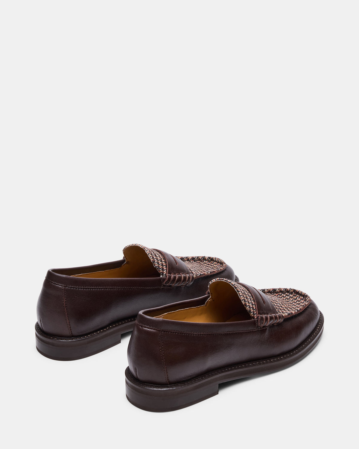 MADISON Brown Multi Women's Penny Loafer | Steve Madden Sale